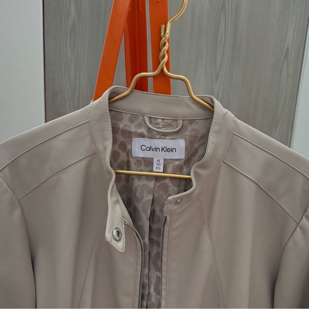 Calvin Klein Faux Leather Jacket